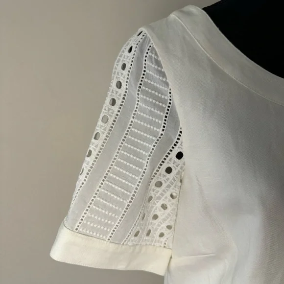 NWT Vineyard Vines White Eyelet City Shift Dress - Picture 9 of 12